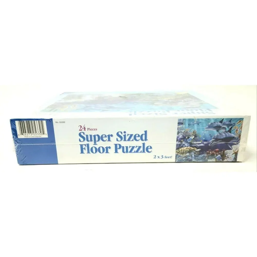 Ravensburger Sea Life SUPER SIZED Floor Puzzle 24 Pieces 2005 NEW Ocean Dolphin